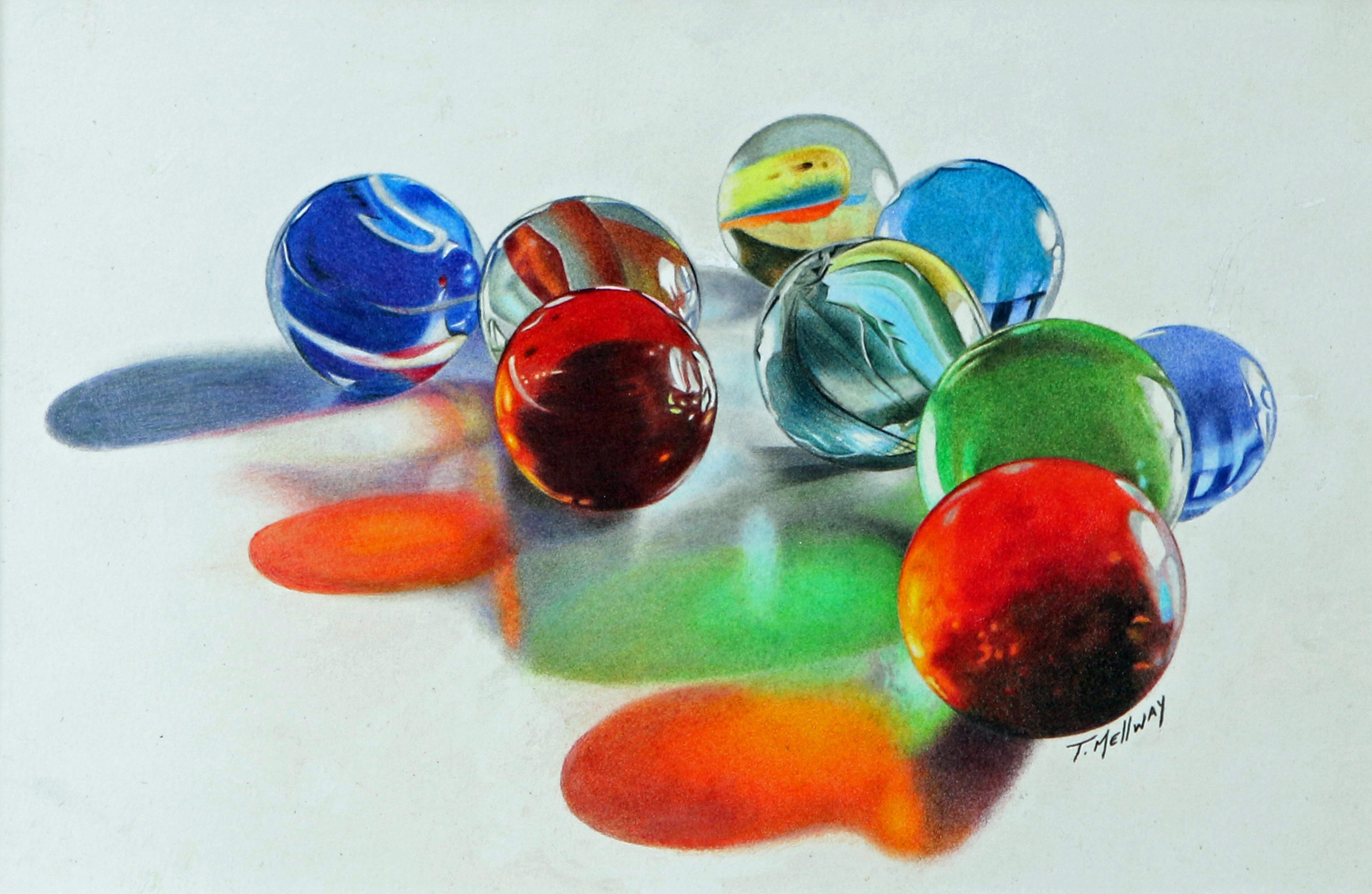Coloured pencil artwork by Terry Mellway